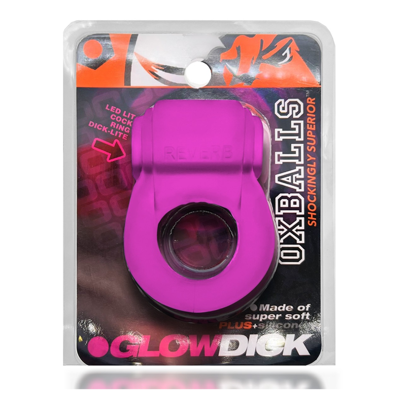 Oxballs Glowdick Cockring with LED - Pink Ice