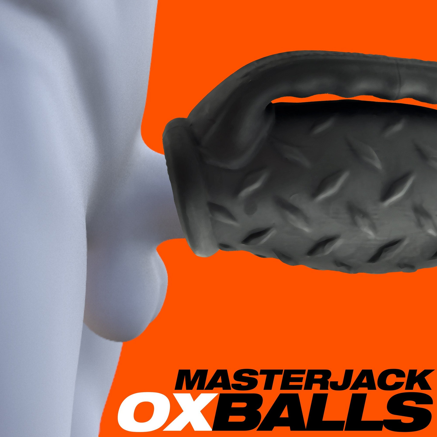 Oxballs Masterjack Handle Grip Stroker - Black Ice