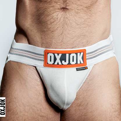 OXBALLS OXJOK Slingjock upthrust slider-strap jock - White Snow - Small