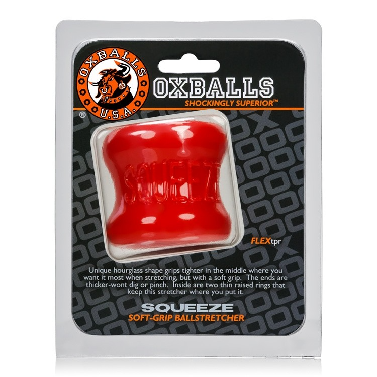 Oxballs Squeeze Soft-Grip Ball Stretcher - RED