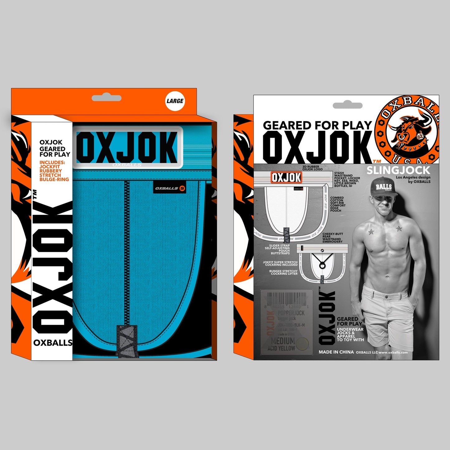 OXBALLS OXJOK Slingjock upthrust slider-strap jock - Pool - Large