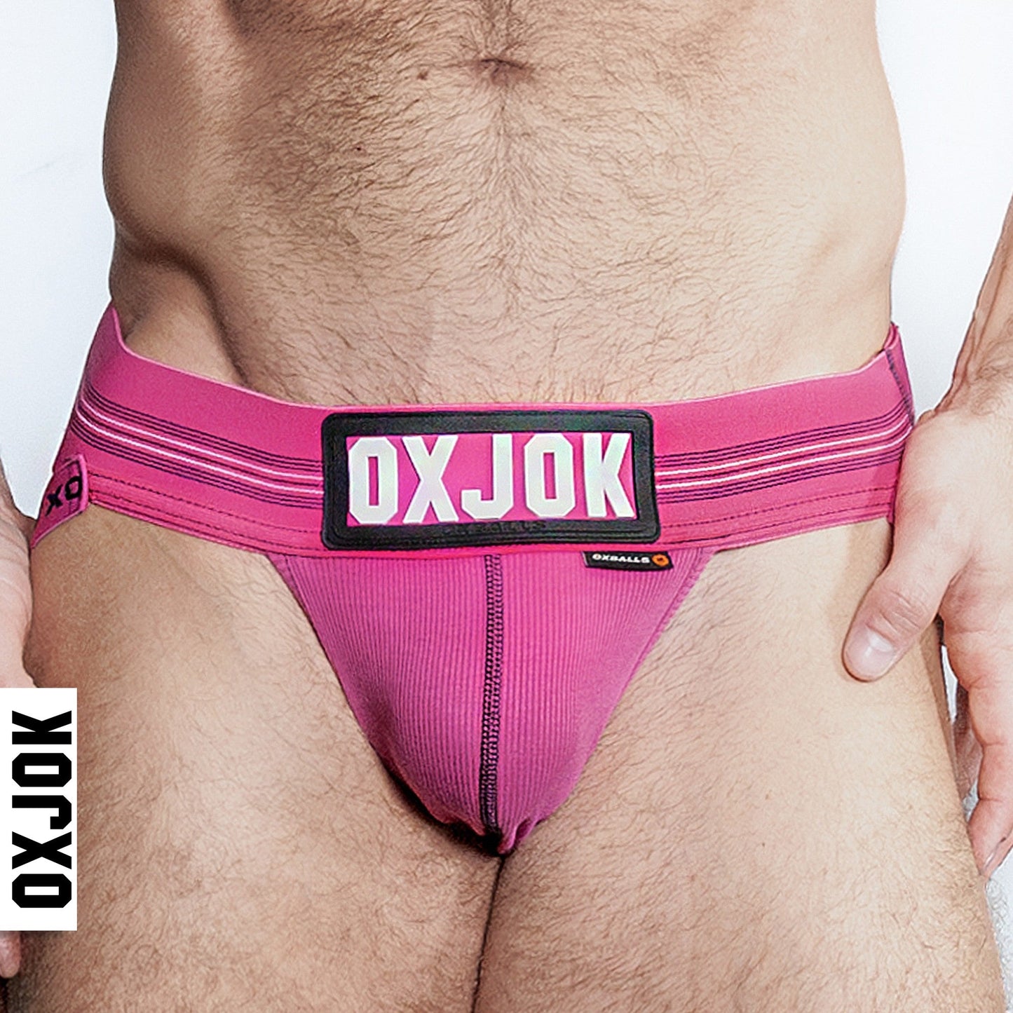 OXBALLS OXJOK Slingjock upthrust slider-strap jock - Pink Sky - Medium