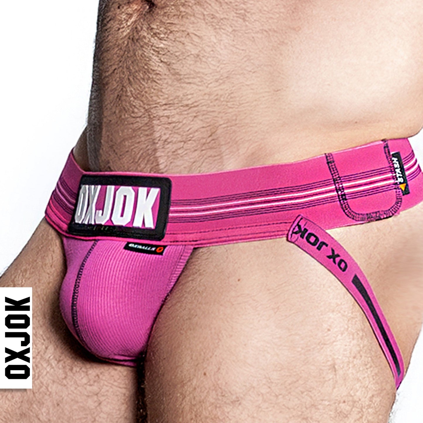 OXBALLS OXJOK Slingjock upthrust slider-strap jock - Pink Sky - Large