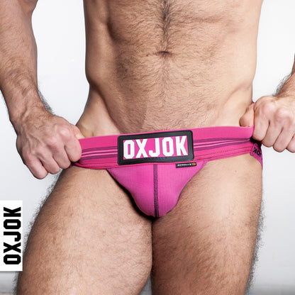 OXBALLS OXJOK Slingjock upthrust slider-strap jock - Pink Sky - Large