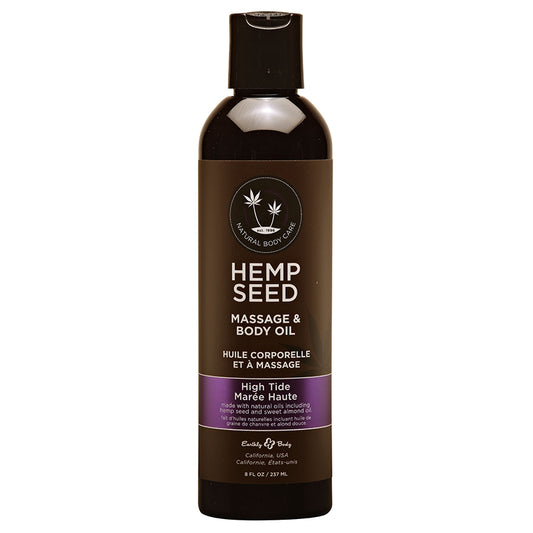 Earthly Body Hemp Seed Massage Oil High Tide 8 oz