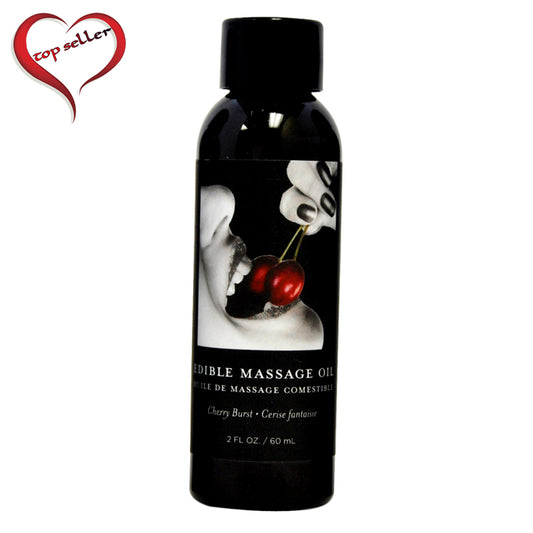 Earthly Body Edible Massage Oil Cherry 2 oz