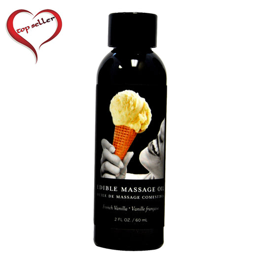 Earthly Body Edible Massage Oil Vanilla 2 oz