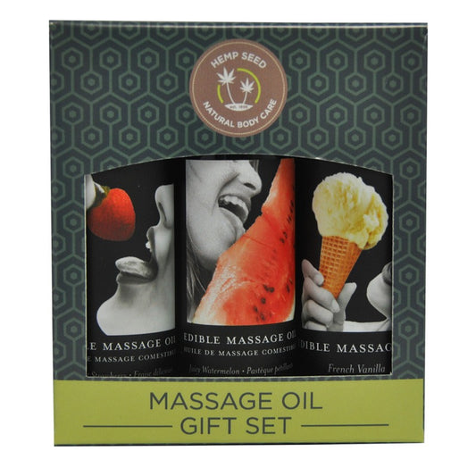 Earthly Body Edible Massage Oil Gift Set