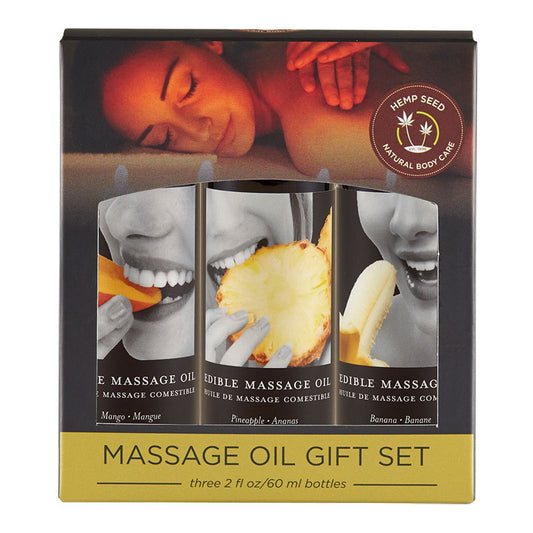 Earthly Body Edible Massage Oil Gift Set