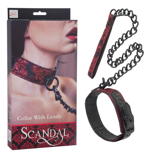 California Exotics Scandal Collar with Leash