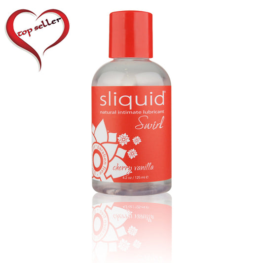 Sliquid Swirl Cherry Vanilla Flavored Lubricant - 4.2 oz