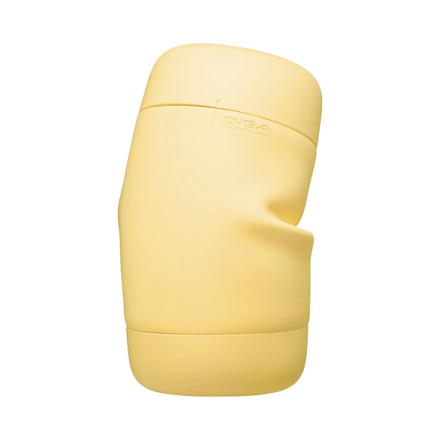 Tenga Puffy Male Masturbator - Custard Yellow