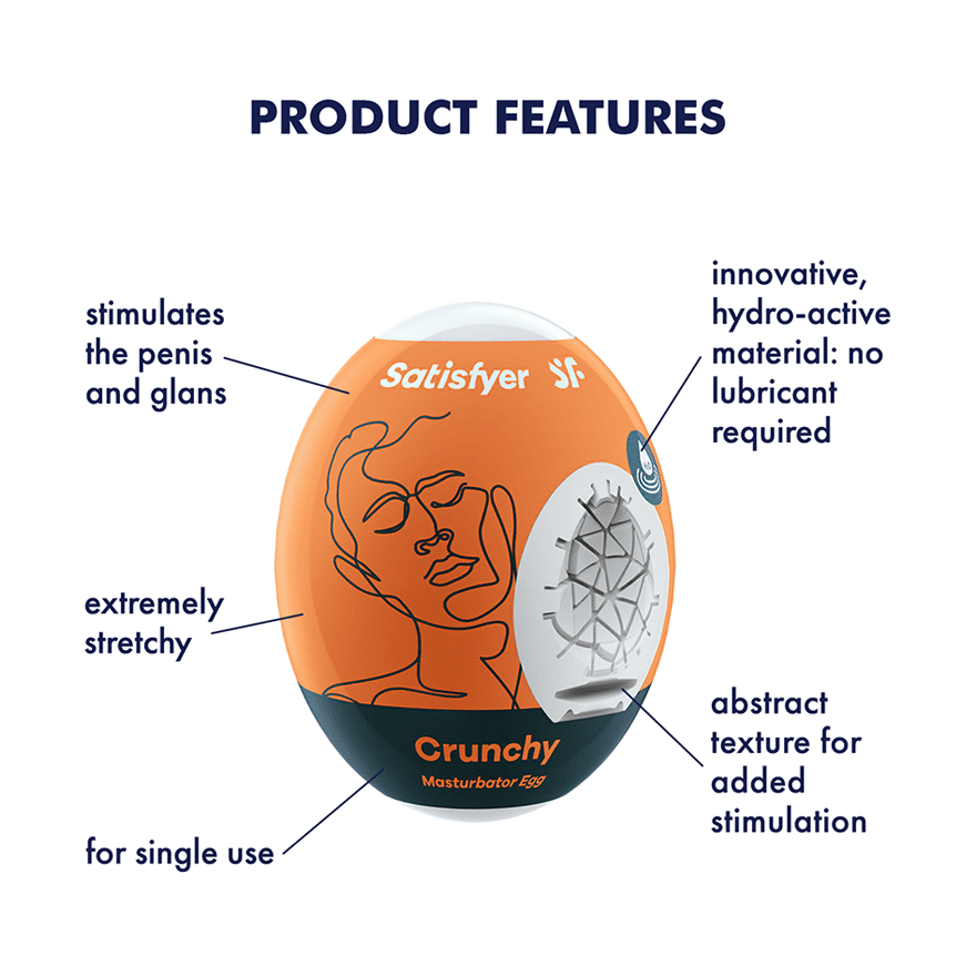 Satisfyer Masturbation Egg Crunchy Orange