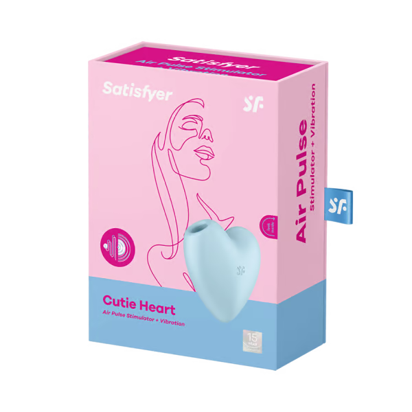 Satisfyer Cutie Heart Clitoral Stimulator - Blue