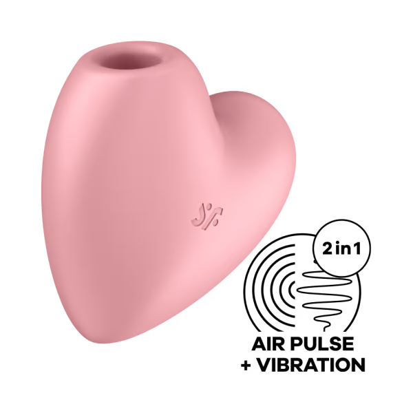 Satisfyer Cutie Heart Clitoral Stimulator - Light Red