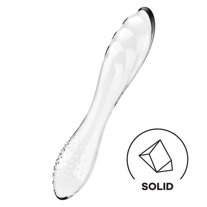 Satisfyer Dazzling Crystal 1 Glass Dildo - Transparent