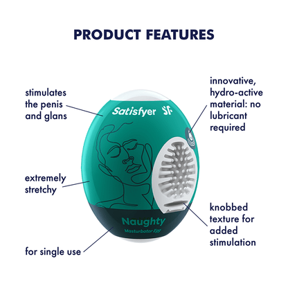 Satisfyer Masturbator Egg Naughty Dark Green