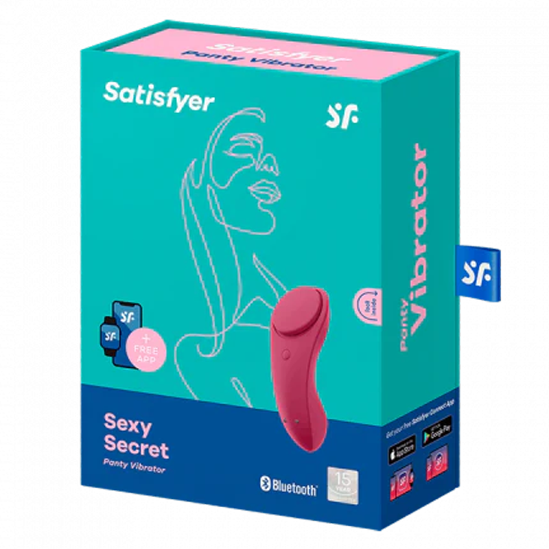 Satisfyer Sexy Secret Panty Vibrator - Wine Red