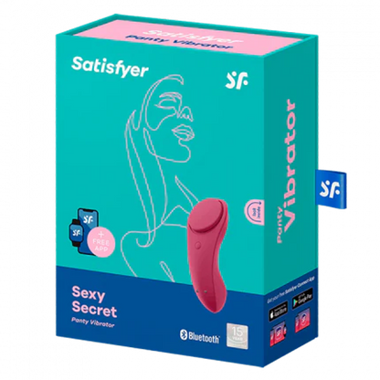 Satisfyer Sexy Secret Panty Vibrator - Wine Red