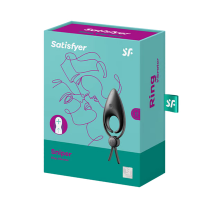 Satisfyer Sniper Ring Vibrator - Black