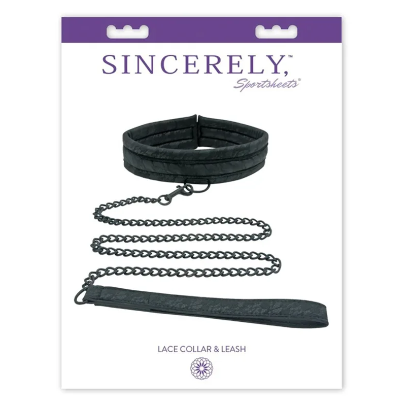 Sportsheets Sincerely Lace Collar and Leash Set