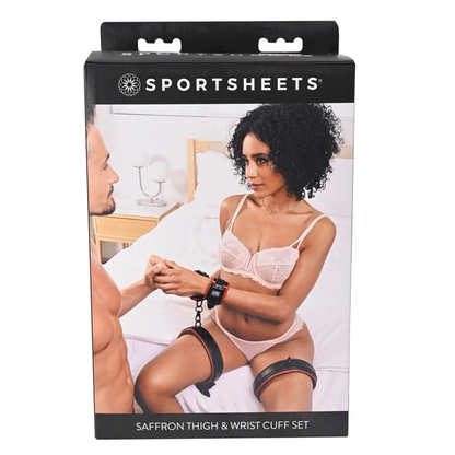 Sportsheets Saffron Thigh and Wrist Cuff Set