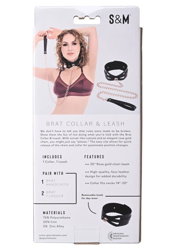 Sportsheets Brat Collar & Leash