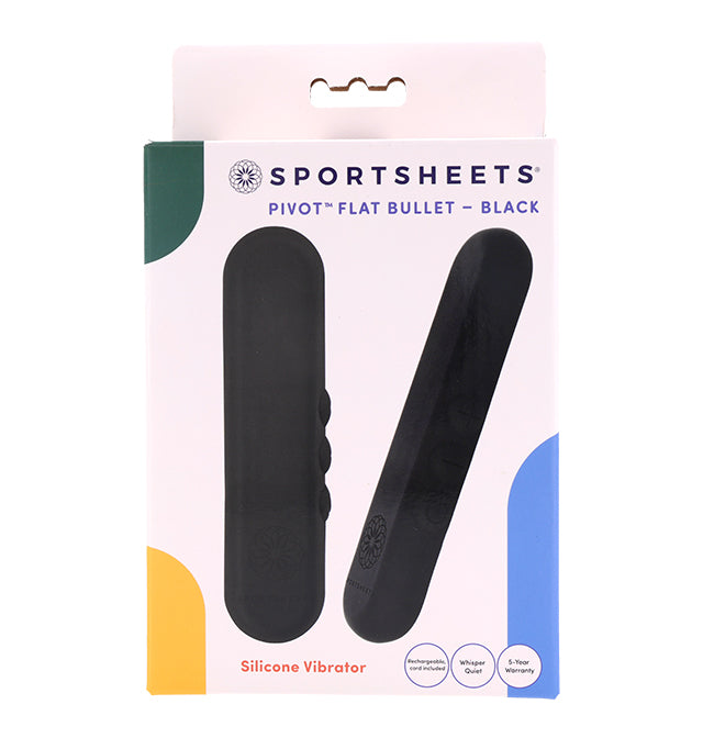 Sportsheets Pivot Flat Bullet – Black