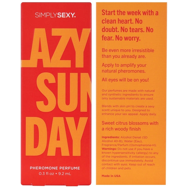 Simply Sexy Lazy Sunday Pheromone Infused Perfume 0.3oz | 9.2mL