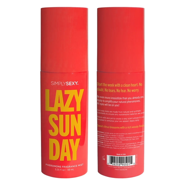 Simply Sexy Pheromone Body Mist Lazy Sunday - 3.35 oz | 99mL