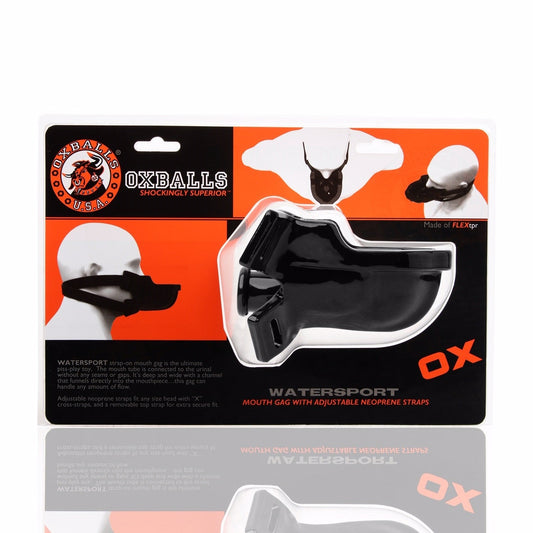 OxBalls WaterSport Strap-On Gag - Black