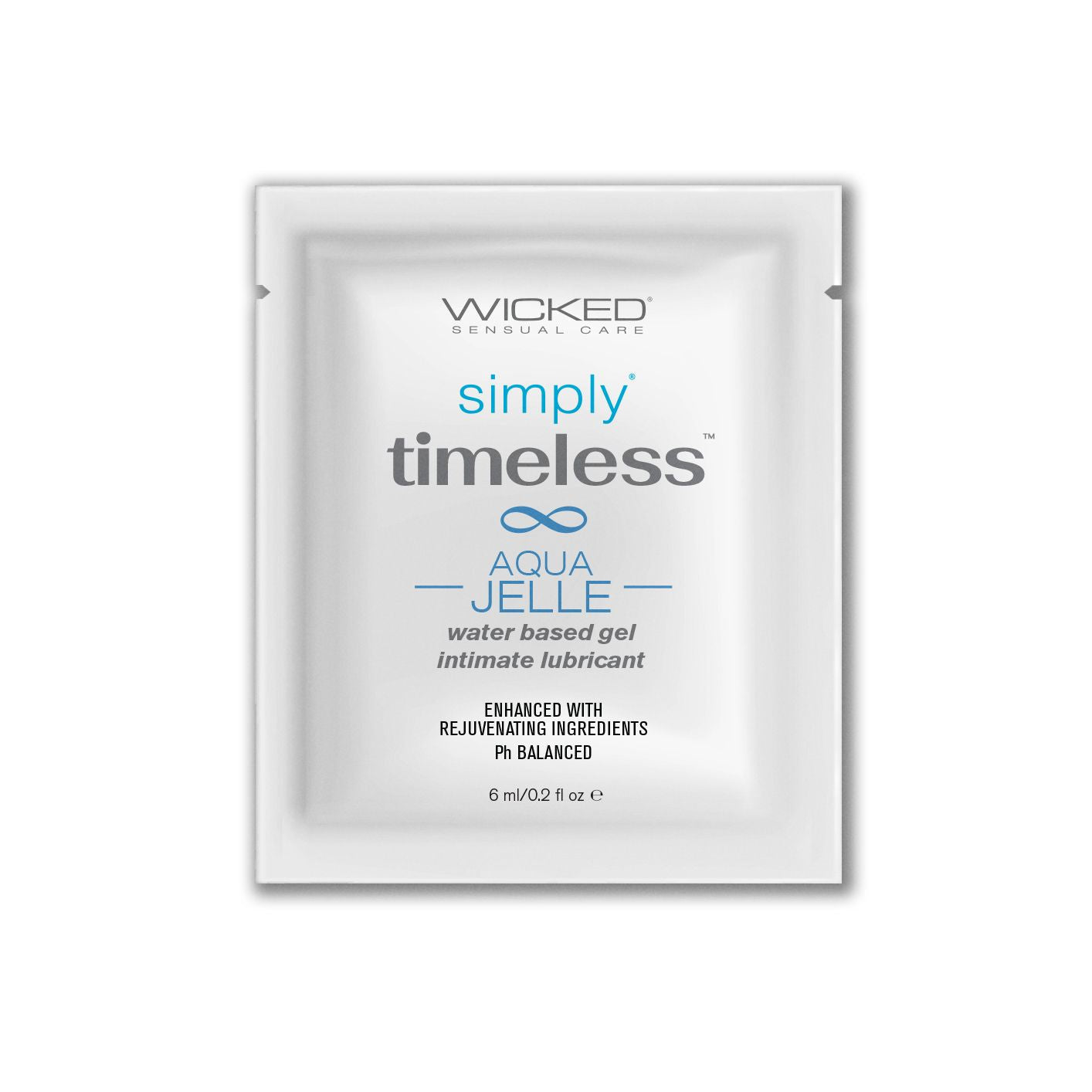 Wicked Simply Timeless Aqua Jelle Lubricant Sachet - 0.2 oz / 6 ml