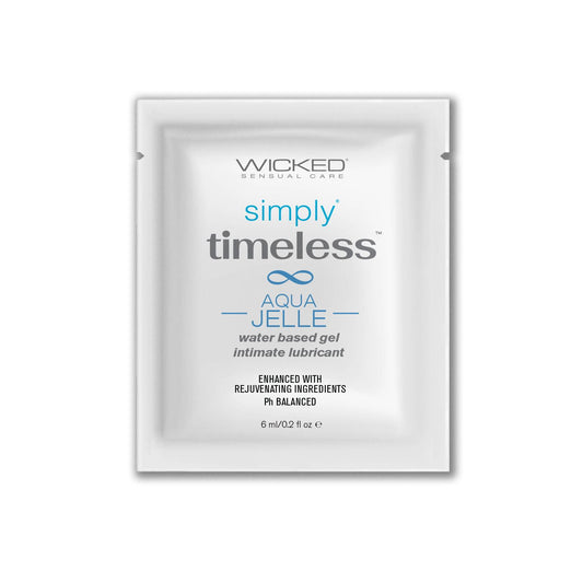 Wicked Simply Timeless Aqua Jelle Lubricant Sachet - 0.2 oz / 6 ml