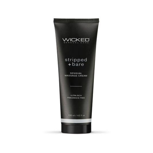 Wicked Stripped + Bare Massage Cream 4oz